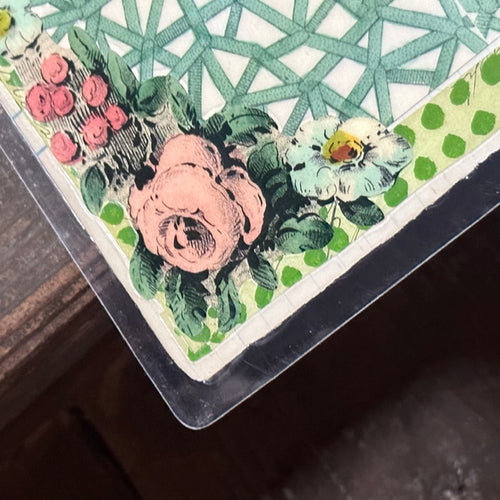 One of a Kind Collaged Hippo Table Mat (#618)