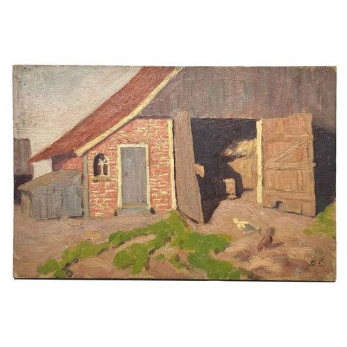 Evert Rabbers Landscape Painting (2317)