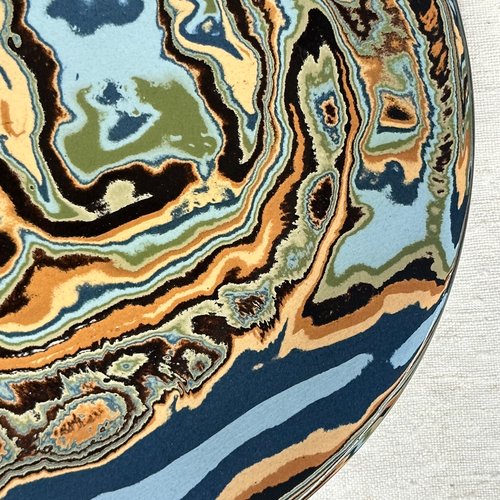 Marbled Dinner Plate in Papeete (PP #717)