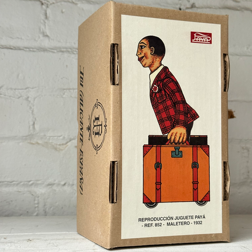 Limited Edition Wind-Up Tin Gentleman with Suitcases