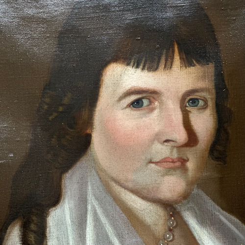 18th-century American Portrait of Betty Ferriss Bostwick by Richard Jennys (1734–1809)
