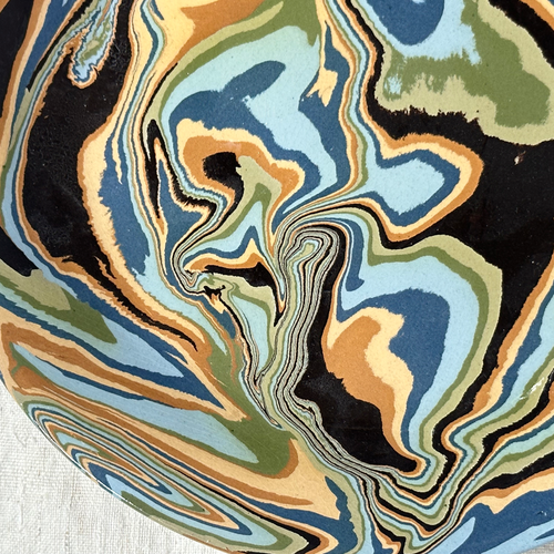 Marbled Dinner Plate in Papeete (PP #718)
