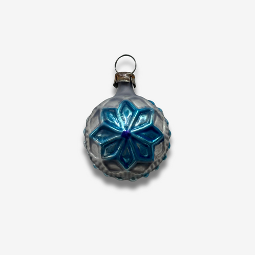 Nostalgic Mini Blue Star Round Ornament