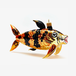 Black & Gold Large Koi Fish Ornament