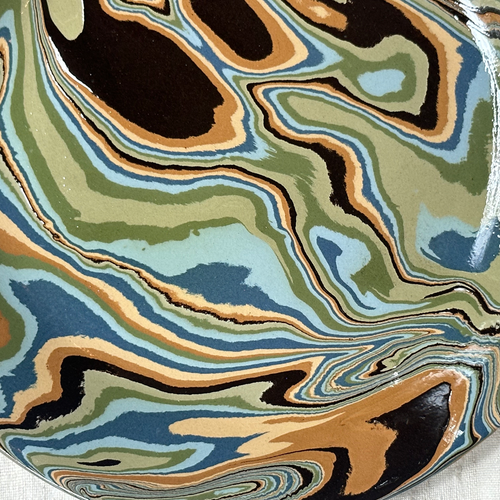 Marbled Dinner Plate in Papeete (PP #719)