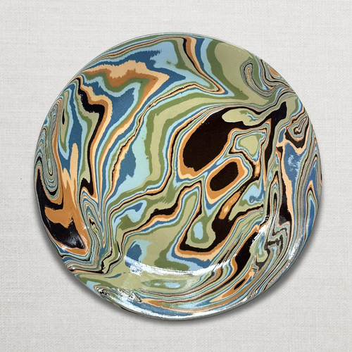 Marbled Dinner Plate in Papeete (PP #719)
