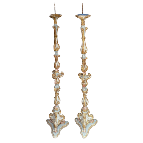 Pair of Early 20th-century Large Austrian Candlesticks