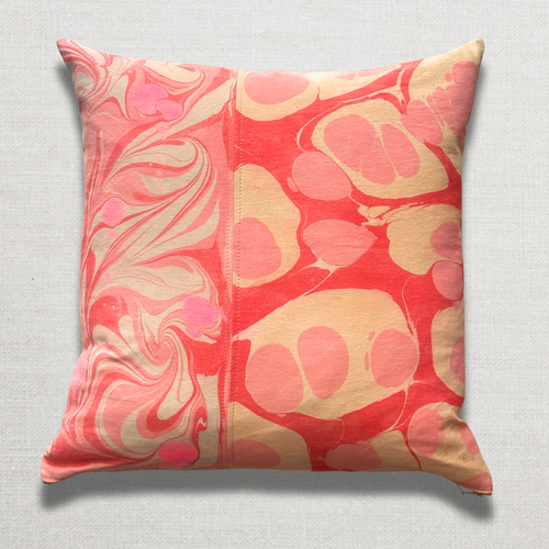Hand Marbled One-of-a-Kind Pillow (SW723)