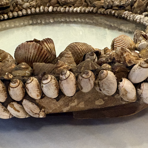 19th-century American Shell Frame