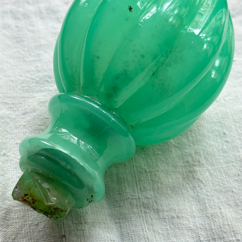 18th-century Italian Opaline Glass Newel Post Finial