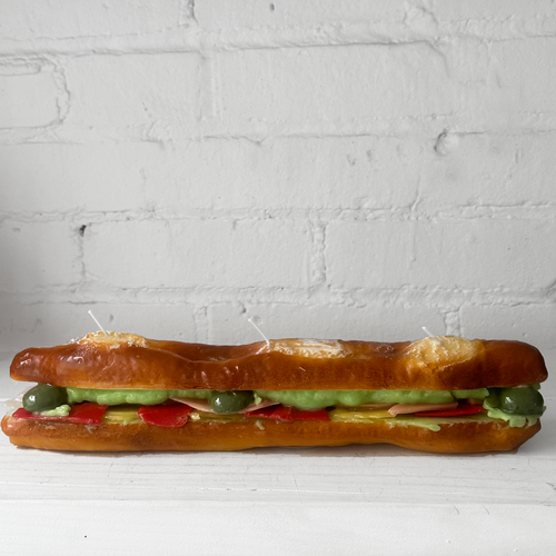 Stuffed Baguette Sandwich Candle