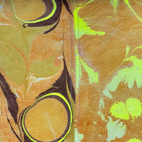 Hand Marbled One-of-a-Kind Pillow (SW01)