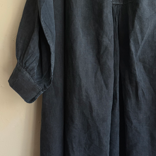 19th-century French Indigo Smock (#S-01)