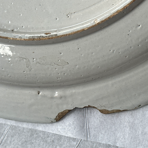 18th-century Polychrome Delft Charger Plate