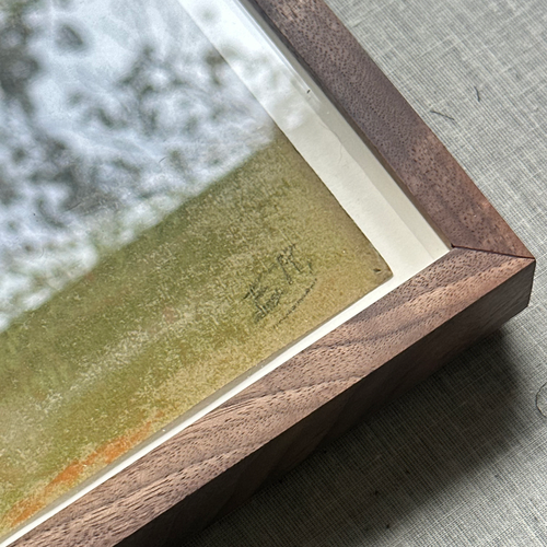 Evert Rabbers Framed Early 20th-century Landscape Pastel Drawing #15