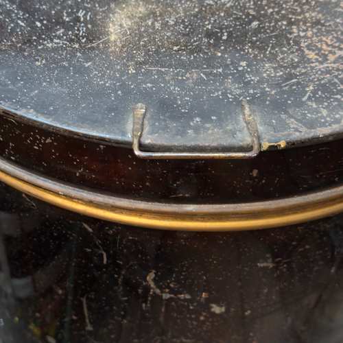 19th-century American Flour Tin Container