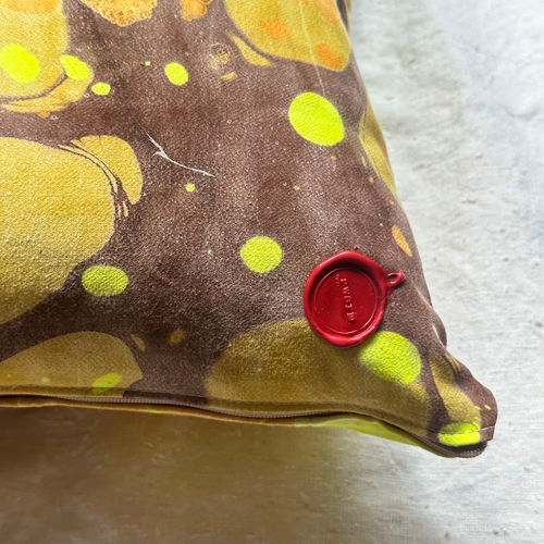 Hand Marbled One-of-a-Kind Pillow (SW01)