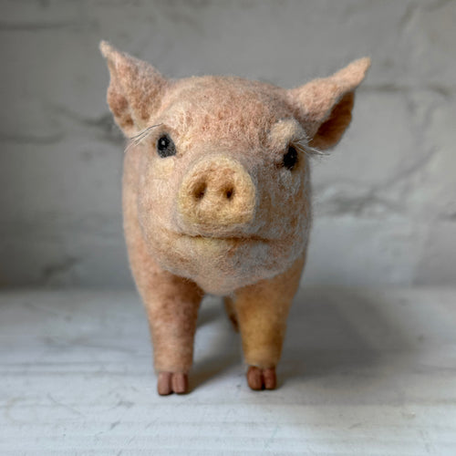 Needle Felted Pig
