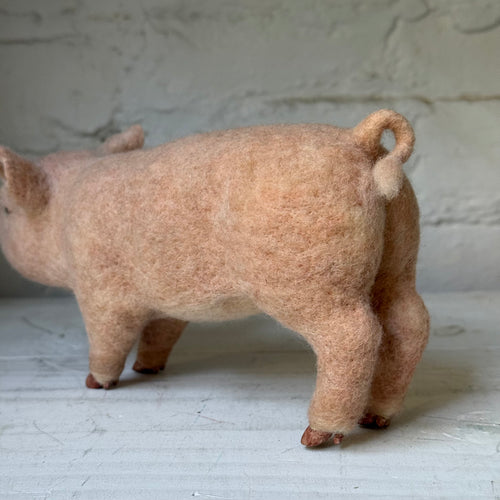 Needle Felted Pig