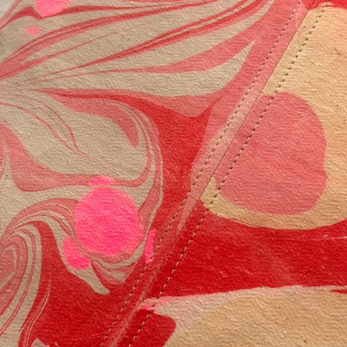 Hand Marbled One-of-a-Kind Pillow (SW723)