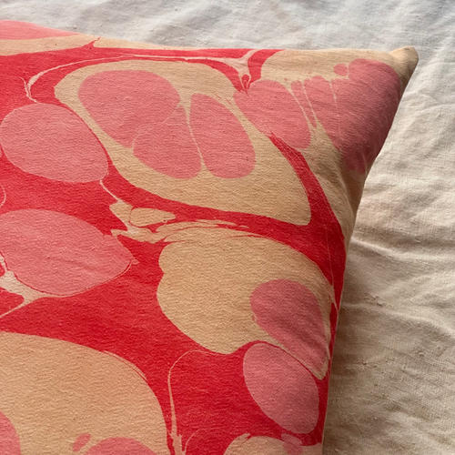 Hand Marbled One-of-a-Kind Pillow (SW723)