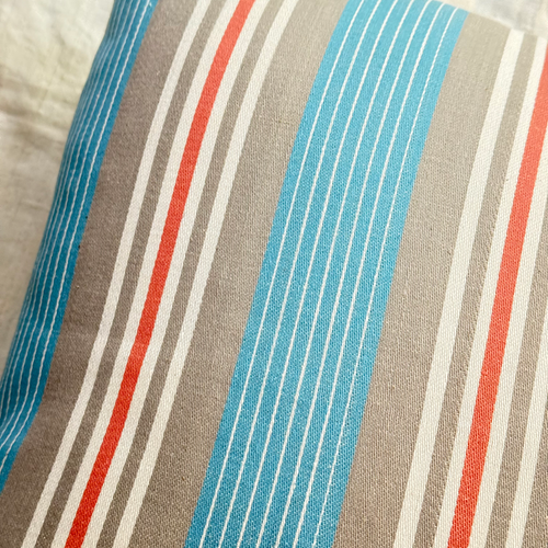 Custom 19th Century French Ticking Pillow (#8)