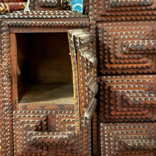 20th-century Tramp Art Cabinet