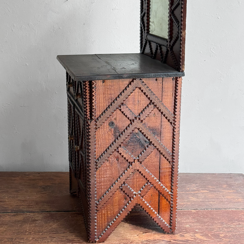 20th-century Tall Folk Dresser