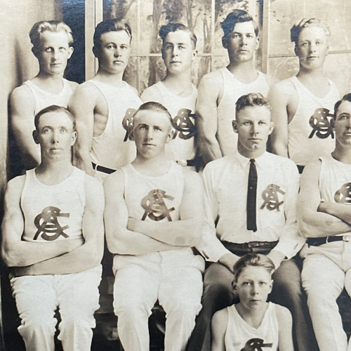 Antique Athletic Team Framed Photograph