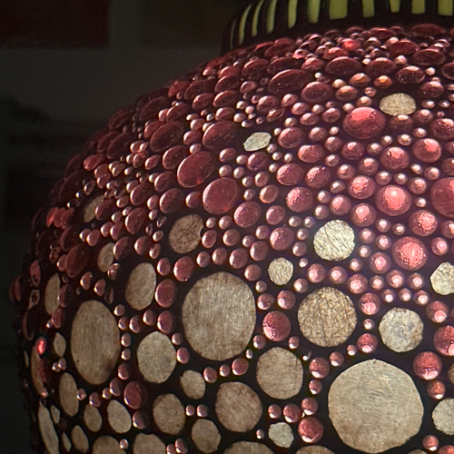 Glass "Majarincess” Lantern in Rose by Adam Kurtzman