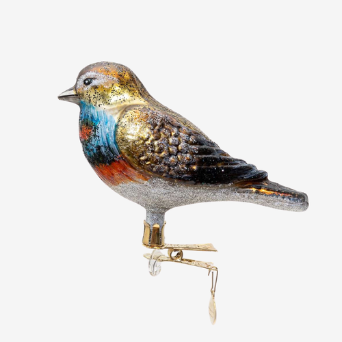Clip-on Multi-Colored Bird Ornament