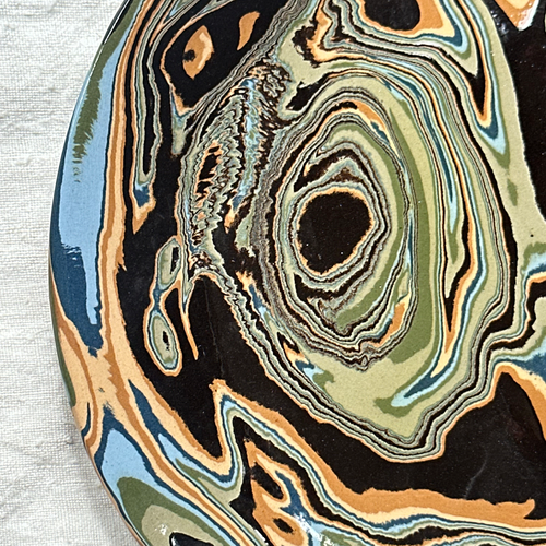 Marbled Dinner Plate in Papeete (PP #721)