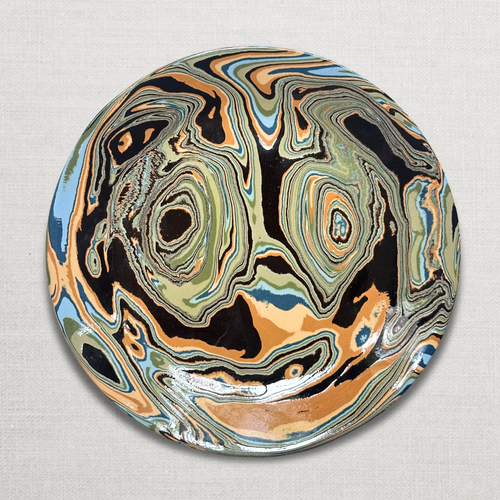Marbled Dinner Plate in Papeete (PP #721)