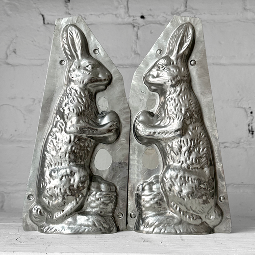 Antique Chocolate Rabbit Tin Mold (#22)