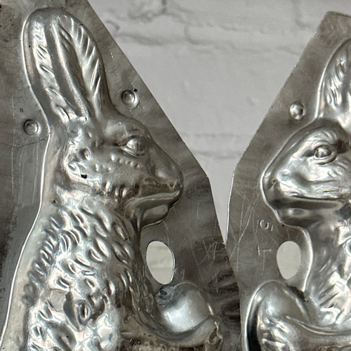 Antique Chocolate Rabbit Tin Mold (#22)