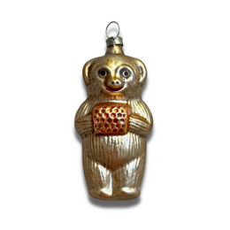 Nostalgic Gold Teddy Bear Ornament