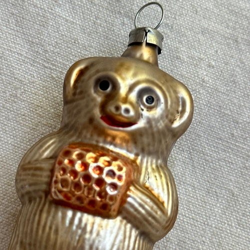 Nostalgic Gold Teddy Bear Ornament