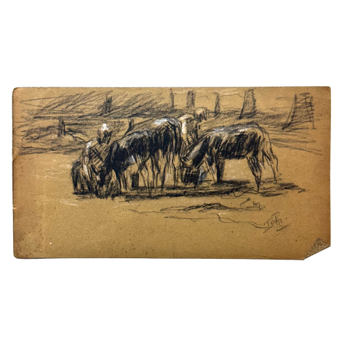 Evert Rabbers Early 20th-century Horse Drawing (4)