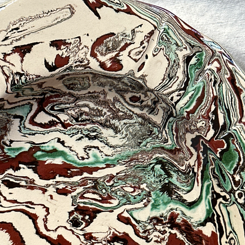 Marbled Louis XV Platter in Riga (RG #757)