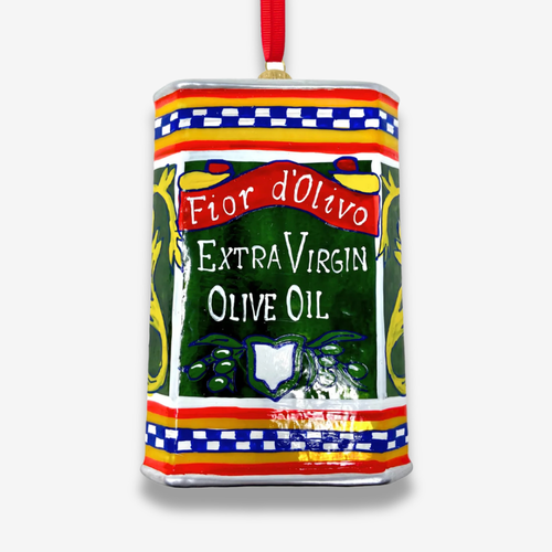 Extra Virgin Olive Oil Can Polish Ornament