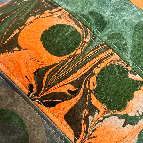 Hand Marbled One-of-a-Kind Pillow (SW717)
