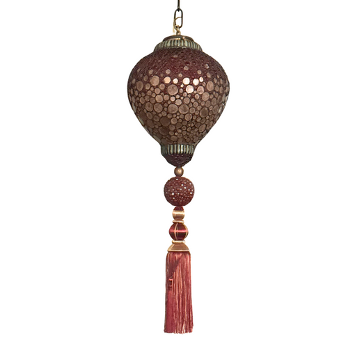 Glass "Majarincess” Lantern in Rose by Adam Kurtzman