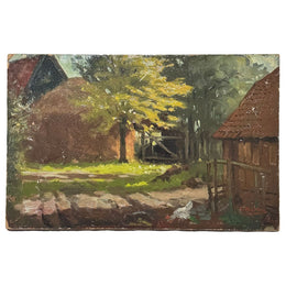Evert Rabbers Landscape Painting (2326)