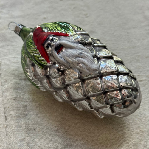 Nostalgic Gnome on Pinecone Ornament