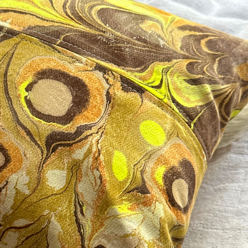 Hand Marbled One-of-a-Kind Pillow (SW718)