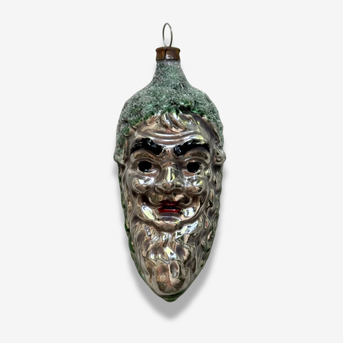 Nostalgic Pinecone with Santa Face Ornament
