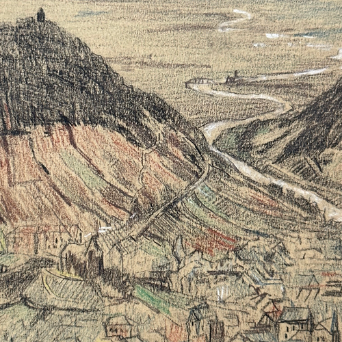 Evert Rabbers Early 20th-century Landscape Drawing (ERL52)