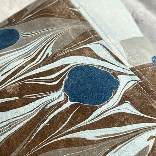 Hand Marbled One-of-a-Kind Pillow (SW719)