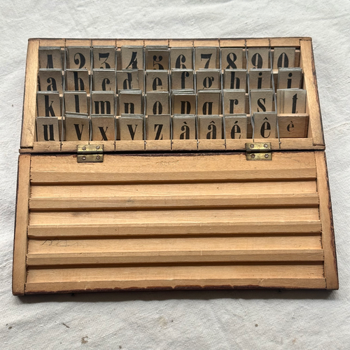 19th-century Alphabet Mobile Thollis Tin Letter Game