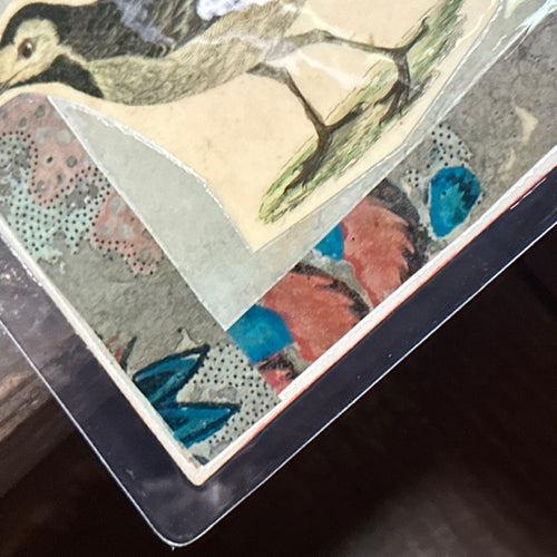 One of a Kind Collaged Birds Table Mat (#630)